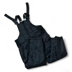 Basic Outlook Girls Quilted‎ Snow Bibs Overalls Black Size 4/5 outdoor Winter
